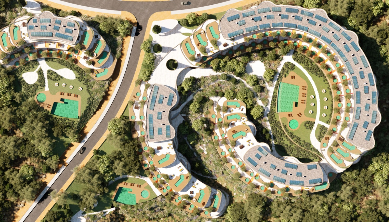SOUTH RESIDENCES - EL HIGUERON REORT luxury new apartments and penthouses in El Higueron Costa del Sol